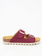 Leather Men's Sandals in Purple Colour