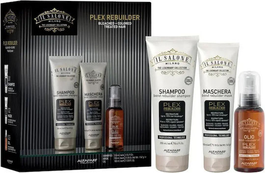 Gift Set Bleached Dyed Chemically Treated Hair Alfaparf Milano Il Salone Milano Plex Rebuilder Kit