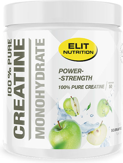Elit Nutrition Micronized Creatine Monohydrate 100% Pure 300g Sour Apple