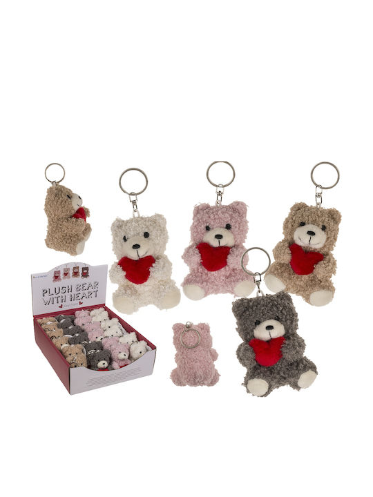 Schlüsselanhänger Bärchen Herz 8cm 4 Farben