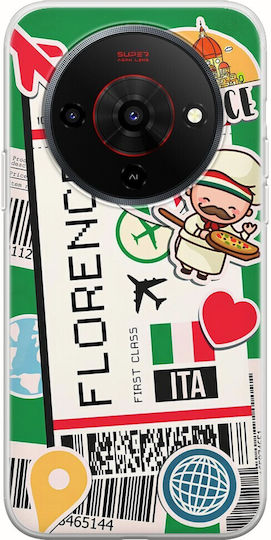 Ticket To Florence Zte Blade A76 5g Гъвкав TPU Прозрачен Силикон