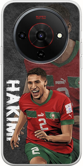 Football Stars Achraf Hakimi Morocco Zte Blade A76 5g Гъвкава TPU Прозрачна Силиконова