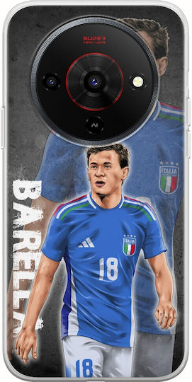 Euro 2024 Nicolo Barella Zte Blade A76 5g Гъвкава TPU Прозрачна Силиконова