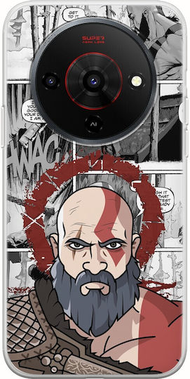 God War Kratos Zte Blade A76 5g Гъвкав TPU Прозрачен Силикон