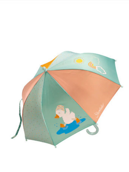 Sterntaler Kinderregenschirm Gebogener Handgriff Grüne 59,5 cm