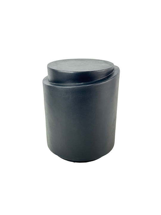 Round Side Table Climb Black 40x40x49.5cm