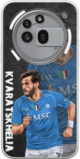 Football Stars Khvicha Kvaratskhelia Nothing Phone 3a Pro 5g Гъвкав TPU Прозрачен Силикон