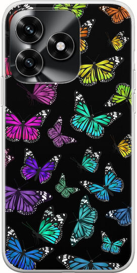 Colorful Butterflies Honor X5c Plus Flexible Tpu Διάφανη Σιλικόνη