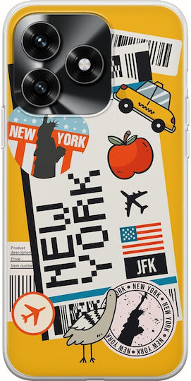 Ticket To New York Honor X5c Plus Flexible Tpu Διάφανη Σιλικόνη