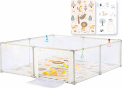 Parc cu Saltea Bej 200x180cm