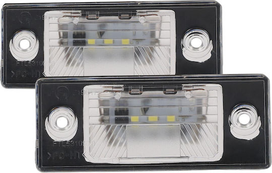 Einparts License Plate Lights Led 12V Universal Volkswagen Bora Golf Passat Tiguan Touareg 2 Pieces