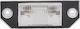 Einparts Left License Plate Light 12V Universal Citroen DS Ford C-Max Focus C-Max Focus