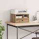 Vidaxl Stand Pentru Imprimantă Stejar Artizan 40 X 32 X 24 Cm Lemn Prelucrat