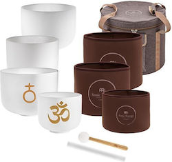 Meinl Sonic Energy 4-piece Om Crystal Singing Bowl Set
