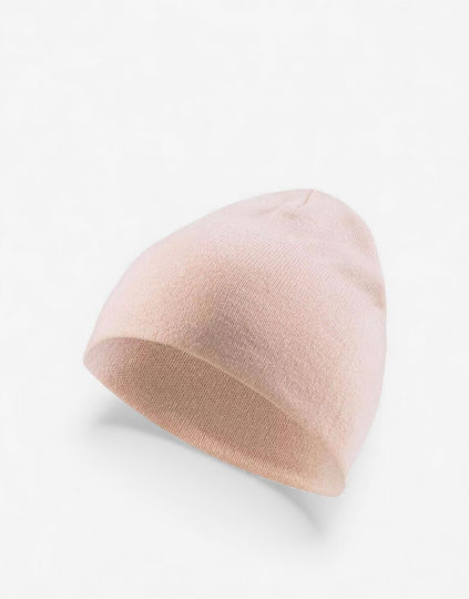 Beanie Beanie Unisex Σκούφος Πλεκτός σε Ροζ χρώμα