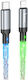 Hoco U112 LED USB-A to Lightning Cable Πολύχρωμο HC-U112LLED