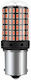 Крушка за автомобил BAW15S / PR21W / P21W Canbus LED Червена 12V