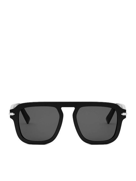Dior Unisex Sunglasses with Black Horn-Rimmed Frame and Black Lens S15I 10A0 01A