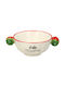 Koart Decorative Porcelain Vase Beige 11x5xH15cm Porcelain Small Bowl