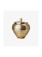 Phos & Gaia Dekorative Metallische Vase Eldorado Gold
