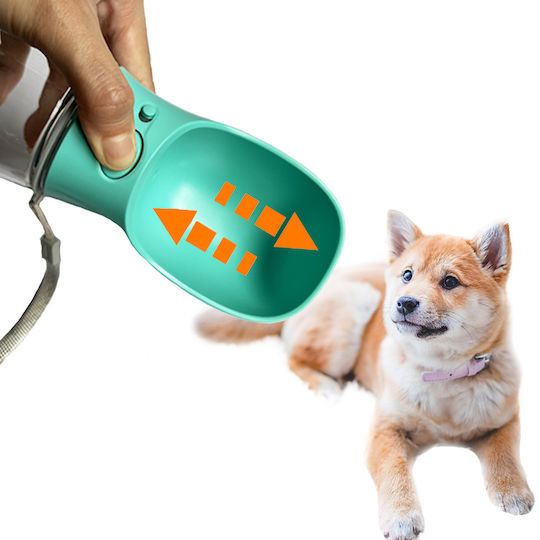 Ideaplus Pet Αυτόματo Πλαστικό Μπουκάλι Φαγητού για Σκύλο & Γάτα σε Πράσινο Χρώμα