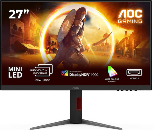 AOC U27G4XM IPS HDR Gaming Монитор 27" 4K 3840x2160 160Hz с Време на Реакция 1ms GTG