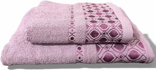 SpitiBazaar Bath Towel 70x140cm Pink Weight 400gsm