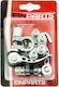 Einparts Selbstsichernde Auto-Batterie-Terminaladapter 12v 24v 500a Batterien 2 Stück