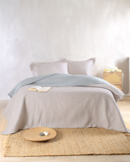 Rythmos Allure Set Paturi & Cuverturi Pat Single Microfibra Bej-Gri 160x240cm