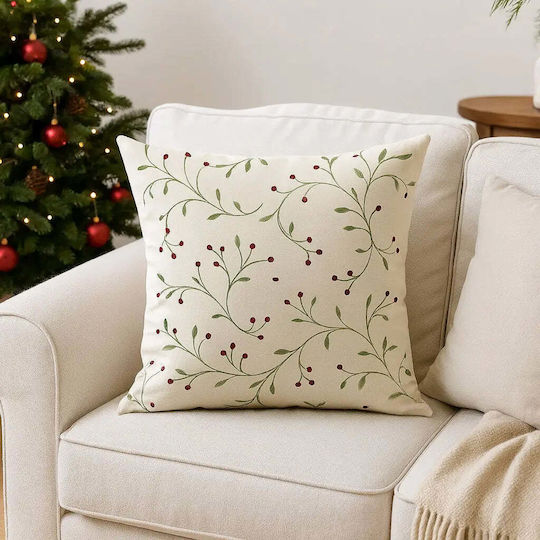 Phos & Gaia Decorative Pillow Case Wish Natural Cotton 50x50cm