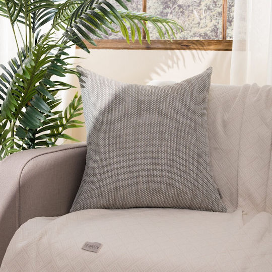 Teoran Gray Decorative Pillow Case 50x50cm