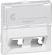 Adapter 2 Keystone White 45 Degree Mosaic