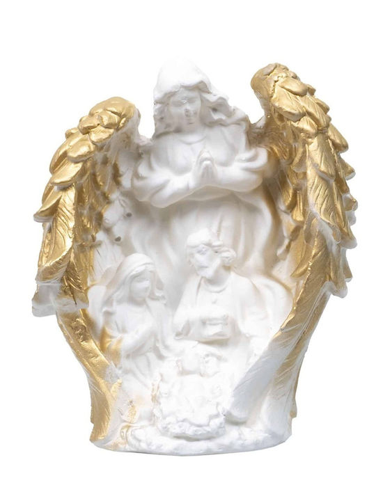 Statuetă Decorativă din Ipsos Înger Păzitor Înălțime 16cm Ext 10456