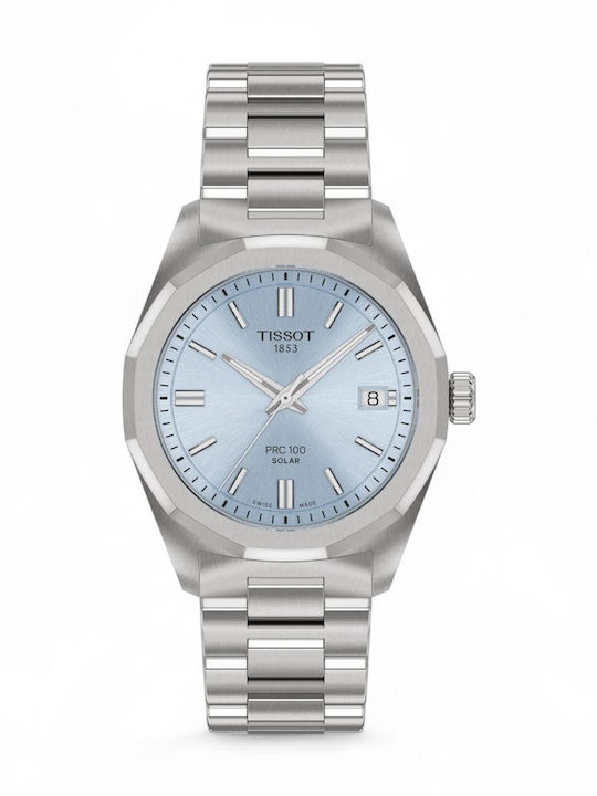 Tissot Womens Watch 39mm Solar with Silver Metal Bracelet