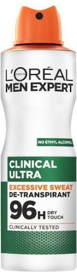 L'Oreal Paris Expert Clinical Deodorant 96h Spray 150ml