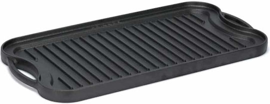 Grill Pan Griddle Made Pure Cast Iron 51x26x2.5cm Heinner Dcn65357
