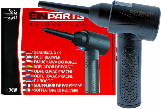 Einparts Wiederaufladbarer Autostaubsauger Gebläse 12V 70W