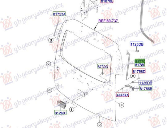 Амортисьор За Багажник Гарантиран Hyundai Staria 25 81830-cg000 Ляв 1 Бр