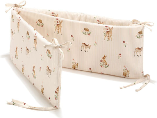 La Millou Classic Inside Crib Bumper Ecru 25x210cm