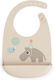 Done by Deer Waterproof Silicone Baby Bib with Pocket Beige