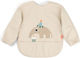 Done by Deer Fabric Coverall with Hoop & Loop Fastener with Pocket and Sleeves Beige