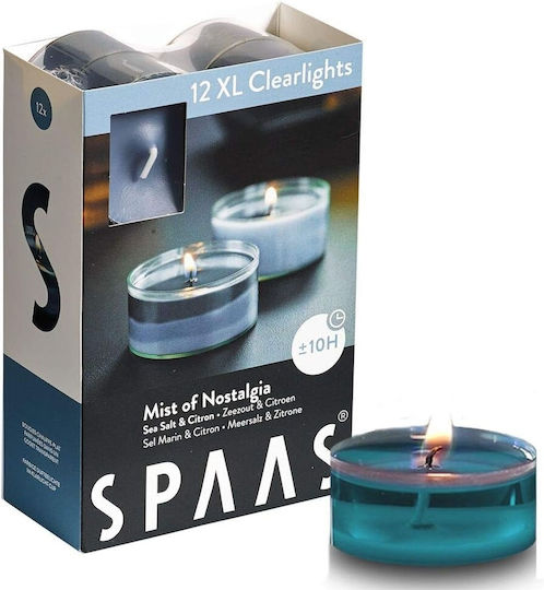 Spaas Teelichter Aromatisch in Blau Farbe (bis zu 10 Stunden Dauer) 12 Stück Spaas Teelichter Aromatisch in Blau Farbe (bis zu 10 Stunden Dauer) 12 Stück
