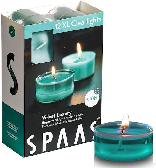 Spaas Teelichter Aromatisch in Blau Farbe (bis zu 10 Stunden Dauer) 12 Stück Spaas Teelichter Aromatisch in Blau Farbe (bis zu 10 Stunden Dauer) 12 Stück