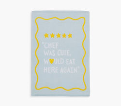 Nef-Nef Homeware Chef Was Cute Ποτηρόπανο από 100% Βαμβάκι σε Μπλε Χρώμα 40x60cm