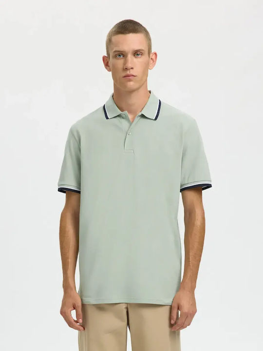 Selected Polo Short Sleeve Green Blouse