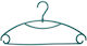 5Five Plastic Green Clothes Hanger for Pants 10...