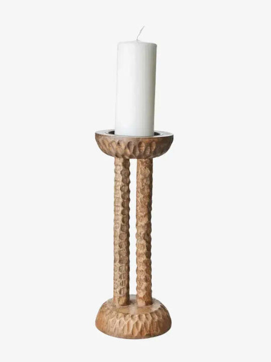 Phos & Gaia Wooden Candle Holder