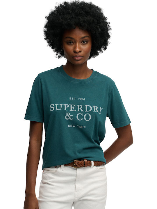 Women's Blouse Dark Pine Green