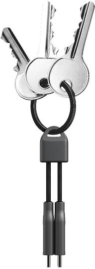 Nomad Chargekey V2 Braided USB 3.1 Cable USB-C Male - USB-C 240W Black 0.12m
