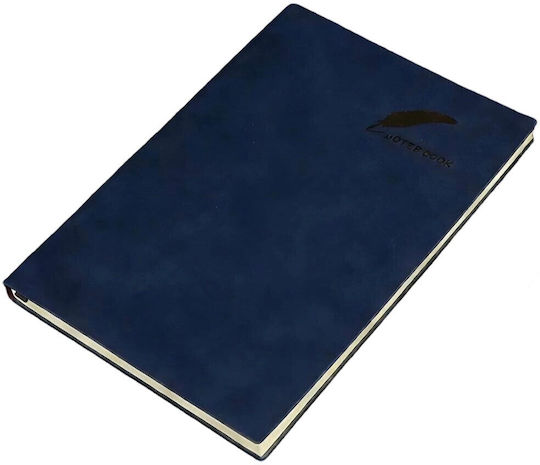 Starrydrip Notizbuch A5 100 Blätter mit Gummiband Blau